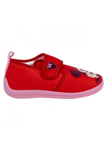 House Slippers Minnie Mouse Velcro Red