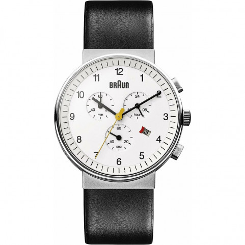 Men's Watch Braun BN0035WHBKG Black (Refurbished A)