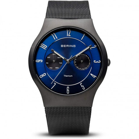 Men's Watch Bering Black Blue (Refurbished C)