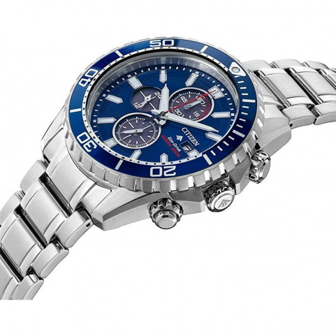 Men's Watch Citizen Silver Blue (Refurbished C)