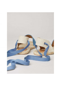 Shoes find. Tie Up Flat Blue 36 (Refurbished A)