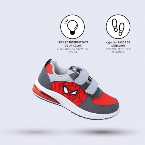 LED Trainers Spiderman Red