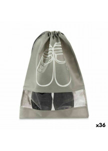 Shoe racks Bag Grey PVC Cloth 31,5 x 1 x 43 cm (36 Units)