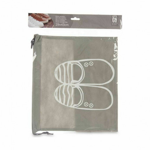 Shoe racks Bag Grey PVC Cloth 31,5 x 1 x 43 cm (36 Units)