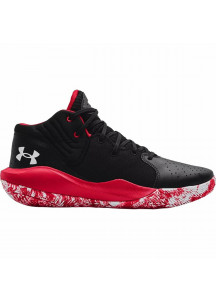 Basketball Shoes for Adults Under Armour Jet '21  Black Red